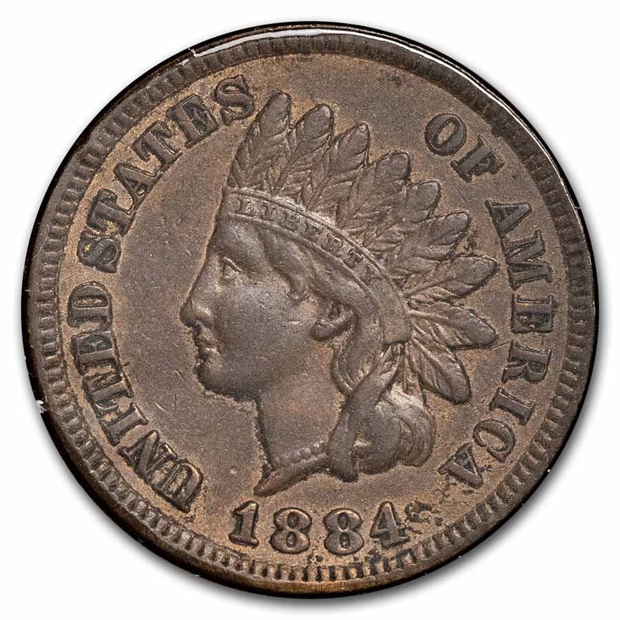 1884 Indian Head Cent AU