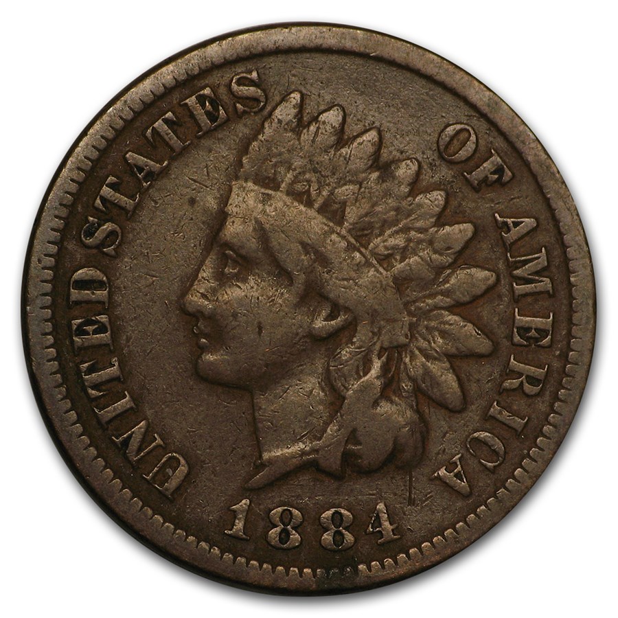 1884 Indian Head Cent Fine