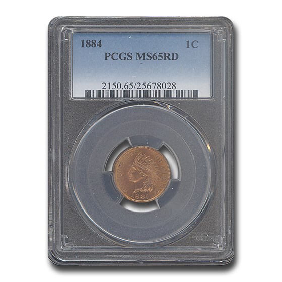 1884 Indian Head Cent MS-65 PCGS (Red) 1884 Indian Head Cent MS-65 PCGS (Red)