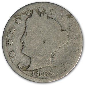 1884 Liberty Head V Nickel AG