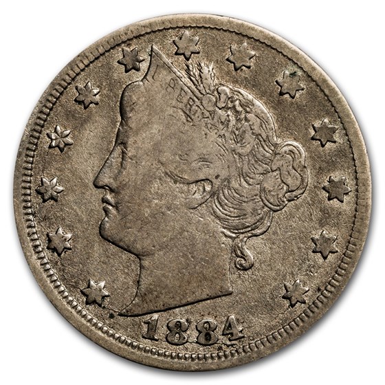 1884 Liberty Head V Nickel Fine 1884 Liberty Head V Nickel Fine