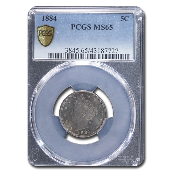 1884 Liberty Head V Nickel MS-65 PCGS 1884 Liberty Head V Nickel MS-65 PCGS