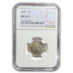 1884 Liberty Head V Nickel MS-66+ NGC