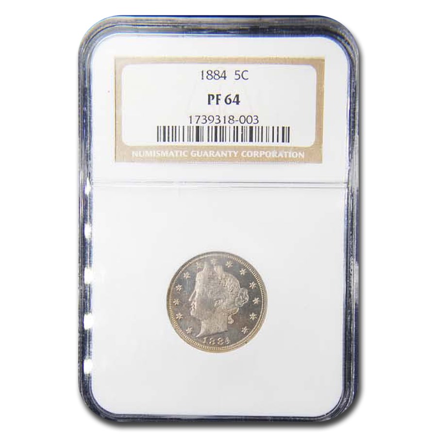 1884 Liberty Head V Nickel PF-64 NGC