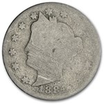 1884 Liberty Head V Nickel Poor/Fair