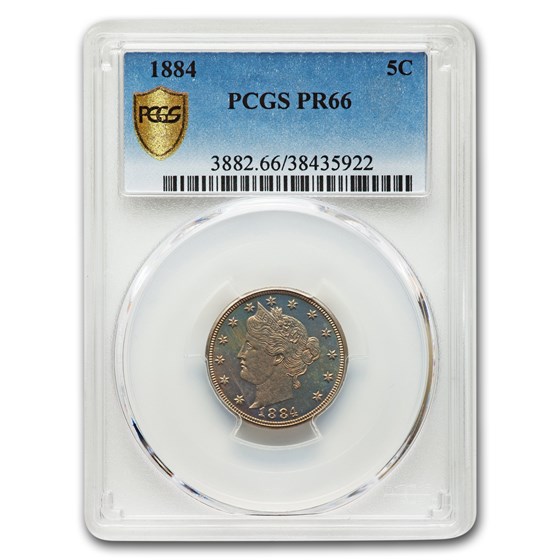 1884 Liberty Head V Nickel PR-66 PCGS 1884 Liberty Head V Nickel PR-66 PCGS