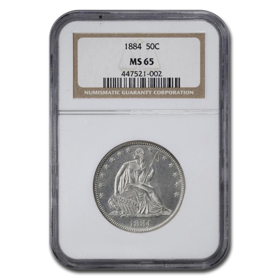 1884 Liberty Seated Half Dollar MS-65 NGC