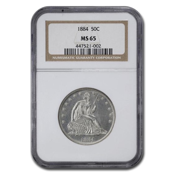 1884 Liberty Seated Half Dollar MS-65 NGC 1884 Liberty Seated Half Dollar MS-65 NGC
