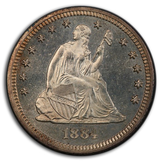 1884 Liberty Seated Quarter MS-64 PCGS (PL) 1884 Liberty Seated Quarter MS-64 PCGS (PL)