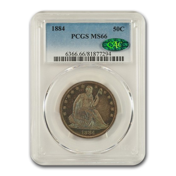 1884 Liberty Seated Quarter MS-66 PCGS CAC 1884 Liberty Seated Quarter MS-66 PCGS CAC