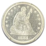 1884 Liberty Seated Quarter MS-66 PCGS (PL)