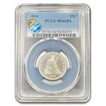 1884 Liberty Seated Quarter MS-66 PCGS (PL)
