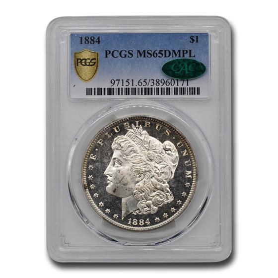 1884 Morgan Dollar DMPL MS-65 PCGS 1884 Morgan Dollar DMPL MS-65 PCGS