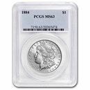 1884 Morgan Dollar MS-63 PCGS