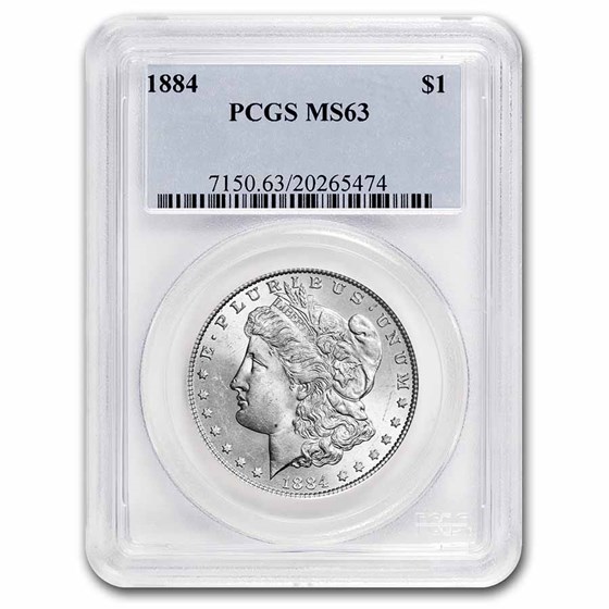 1884 Morgan Dollar MS-63 PCGS 1884 Morgan Dollar MS-63 PCGS
