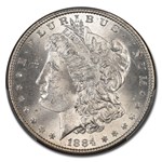 1884 Morgan Dollar MS-64 PCGS (VAM 2A Partial E Reverse)