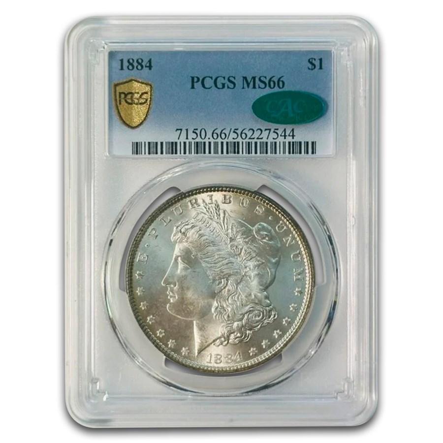 1884 Morgan Dollar MS-66 PCGS CAC