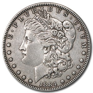 1884 Morgan Dollar XF