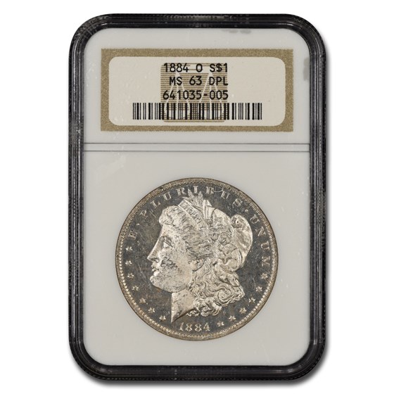 1884-O Morgan Dollar MS-63 DPL NGC 1884-O Morgan Dollar MS-63 DPL NGC