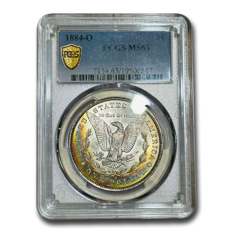 コレクション 1884-O Morgan Dollar PCGS MS63 Buy 1884-O Morgan Dollar MS-63 PCGS (Beautfiully Toned) | APMEX