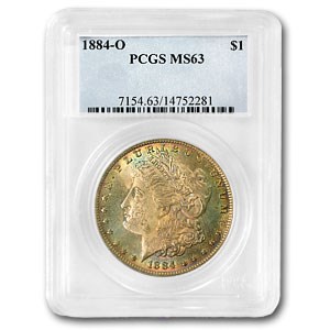 1884-O Morgan Dollar MS-63 PCGS (Fully Toned) 1884-O Morgan Dollar MS-63 PCGS (Fully Toned)