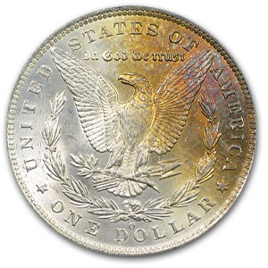 1884-O Morgan Dollar MS-63 PCGS (Purple & Orange Rev Toning) 1884-O Morgan Dollar MS-63 PCGS (Purple & Orange Rev Toning)