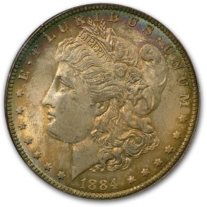 1884-O Morgan Dollar MS-63 PCGS (Rustic Toning) 1884-O Morgan Dollar MS-63 PCGS (Rustic Toning)