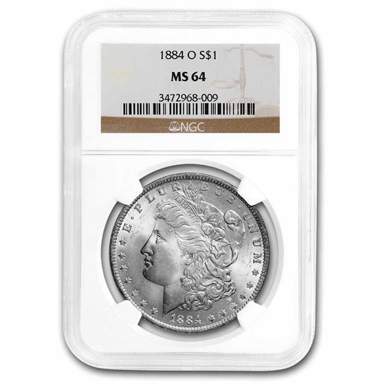 1884-O Morgan Dollar MS-64 NGC 1884-O Morgan Dollar MS-64 NGC