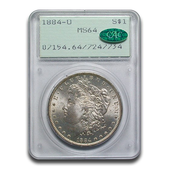 1884-O Morgan Dollar MS-64 PCGS CAC (Rattler)