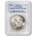 1884-O Morgan Dollar MS-64 PCGS (Strike Thru)
