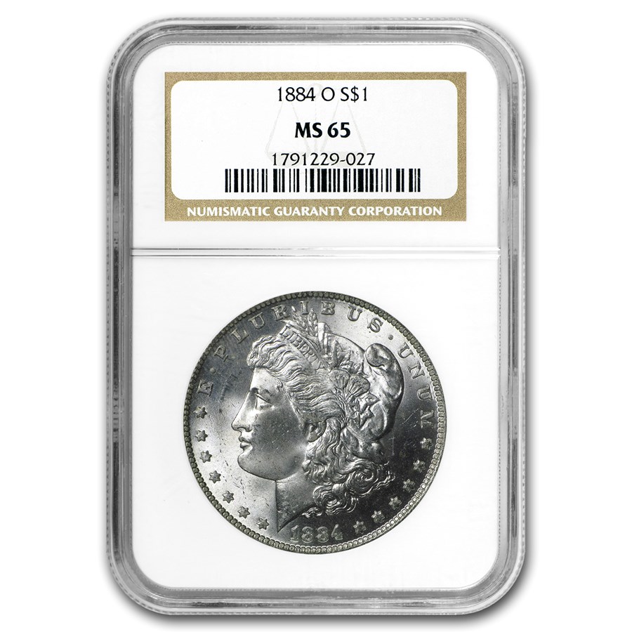 1884-O Morgan Dollar MS-65 NGC