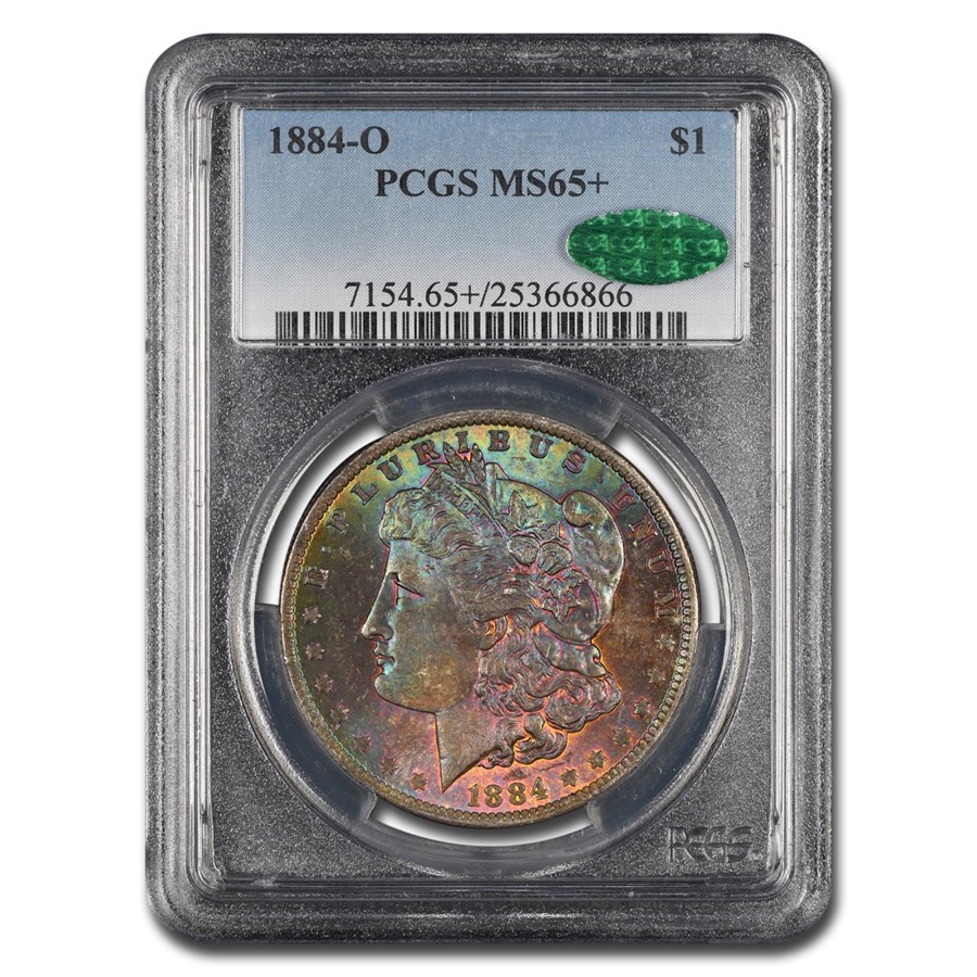 1884-O Morgan Dollar MS-65+ PCGS CAC (Toned)