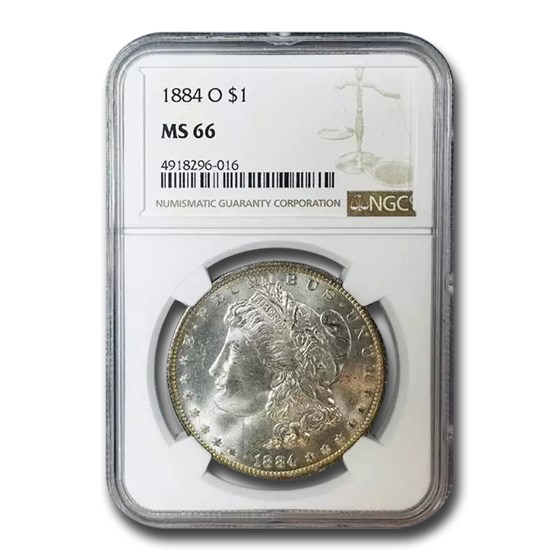 1884-O Morgan Dollar MS-66 NGC 1884-O Morgan Dollar MS-66 NGC