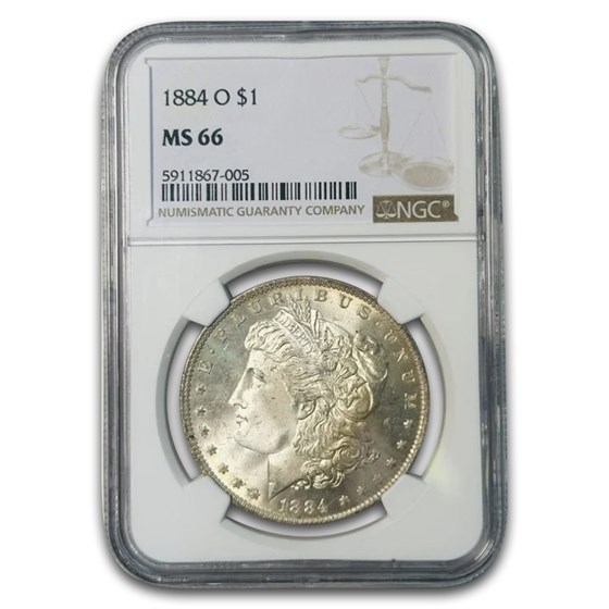 1884-O Morgan Dollar MS-66 NGC