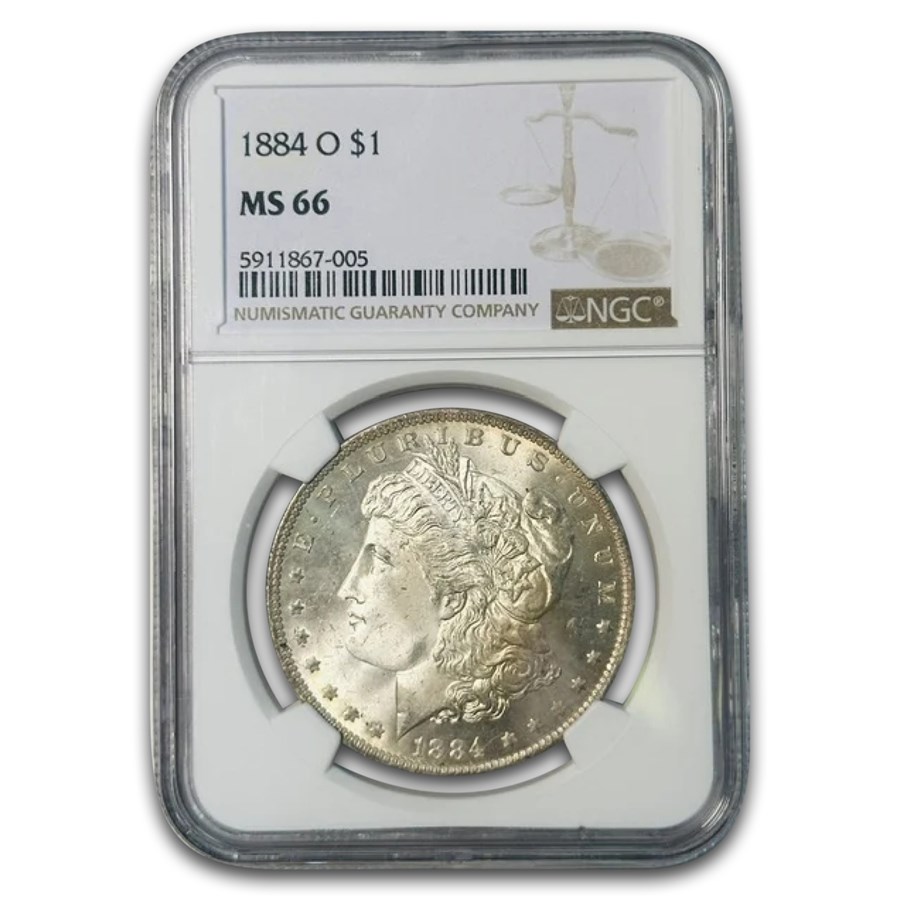 1884-O Morgan Dollar MS-66 NGC