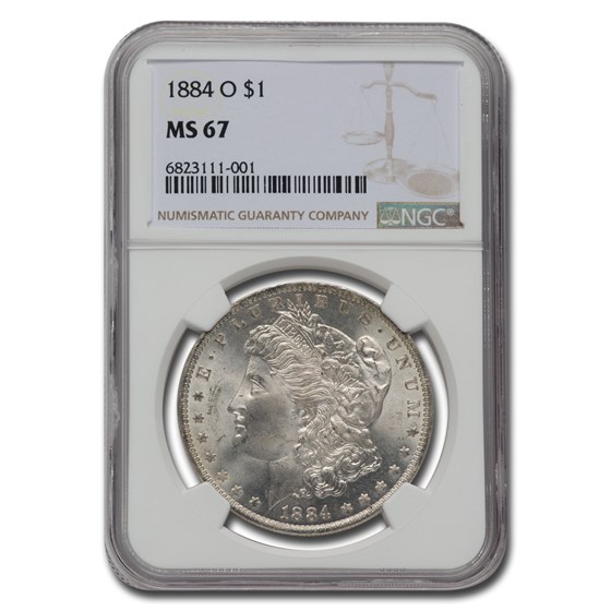 1884-O Morgan Dollar MS-67 NGC