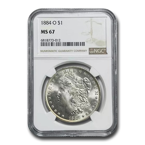 1884-O Morgan Dollar MS-67 NGC 1884-O Morgan Dollar MS-67 NGC