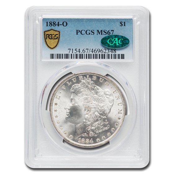 1884-O Morgan Dollar MS-67 PCGS CAC 1884-O Morgan Dollar MS-67 PCGS CAC