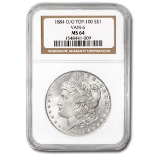 1884-O/O MS-64 NGC (VAM-6, Top-100) 1884-O/O MS-64 NGC (VAM-6, Top-100)