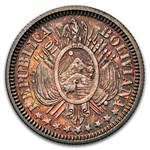 1884-Pts Bolivia 10 Centavos Pattern PF-64 NGC