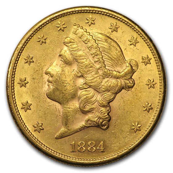 1884-S $20 Liberty Gold Double Eagle AU 1884-S $20 Liberty Gold Double Eagle AU