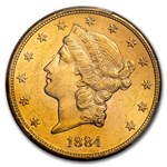 1884-S $20 Liberty Gold Double Eagle MS-61 PCGS