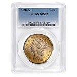 1884-S $20 Liberty Gold Double Eagle MS-62 PCGS