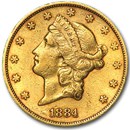 1884-S $20 Liberty Gold Double Eagle XF