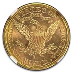 1884-S $5 Liberty Gold Half Eagle MS-64 NGC