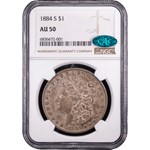 1884-S Morgan Dollar AU-50 NGC CAC