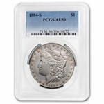 1884-S Morgan Dollar AU-50 PCGS