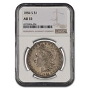 1884-S Morgan Dollar AU-53 NGC