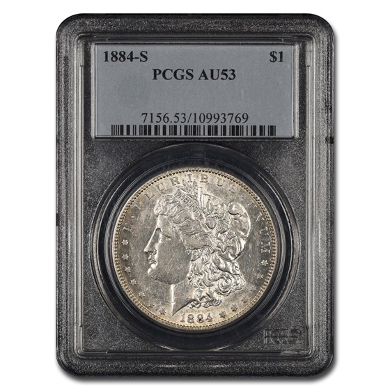 1884-S Morgan Dollar AU-53 PCGS 1884-S Morgan Dollar AU-53 PCGS
