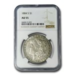 1884-S Morgan Dollar AU-55 NGC